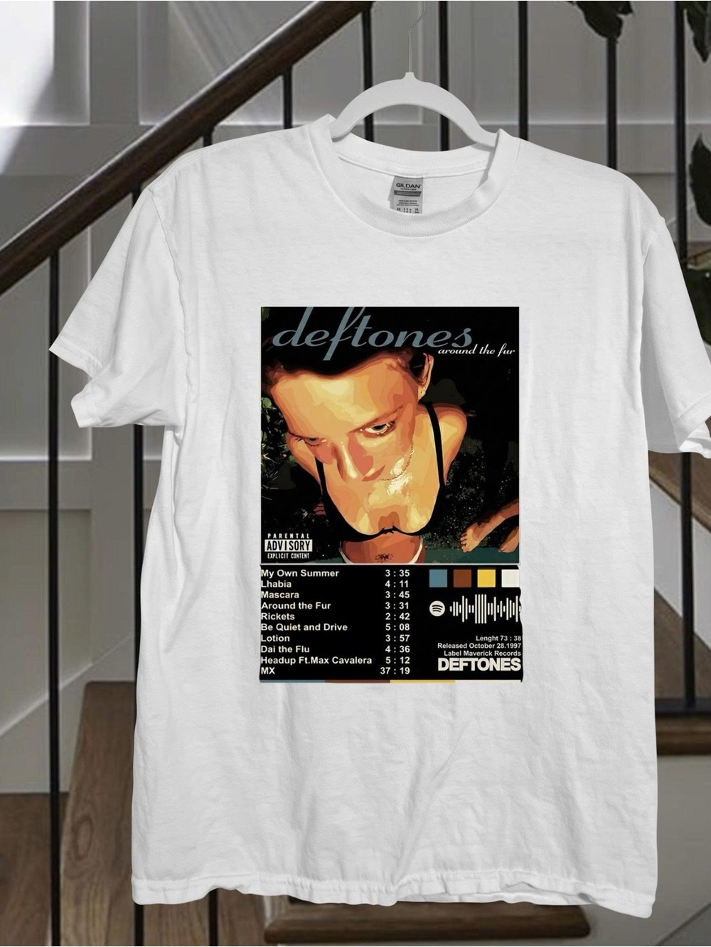 Deftones Graphic Tee with Multi-Color Album Art
